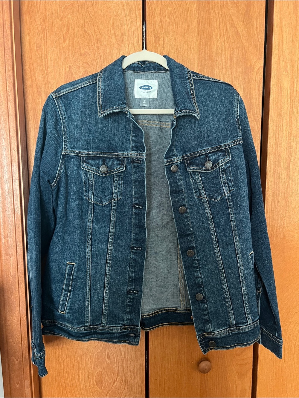 Old Navy woman’s TALL Blue Denim Jacket